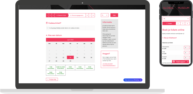 Demo page on a laptop and mobile